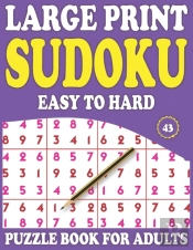 Large Print Sudoku Puzzle Book For Adults