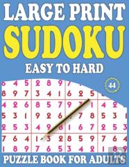 Large Print Sudoku Puzzle Book For Adults