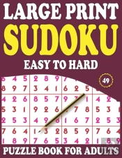 Large Print Sudoku Puzzle Book For Adults
