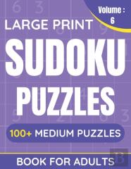 Large Print Sudoku Puzzles Book For Adults