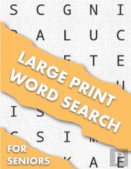 Large Print Word Search For Seniors