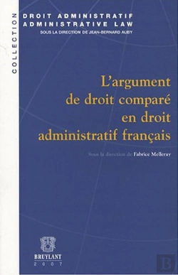 Bertrand.pt - L'Argument De Droit Comparé En Droit Administratif Français