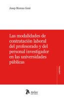 Las Modalidades De Contratacion Laboral Del Profesorado Y Del Per