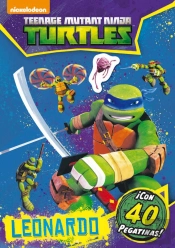 Las Tortugas Ninja. Leonardo. Actividades Con Pegatinas
