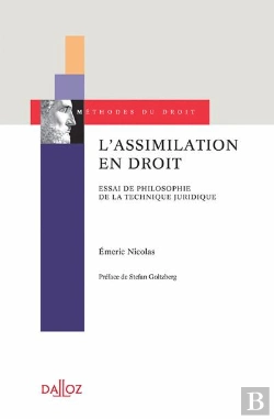 Bertrand.pt - L'Assimilation En Droit. Essai De Philosophie De La Technique Juridique