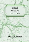 Later Essays 1917-1920
