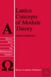 Lattice Concepts Of Module Theory