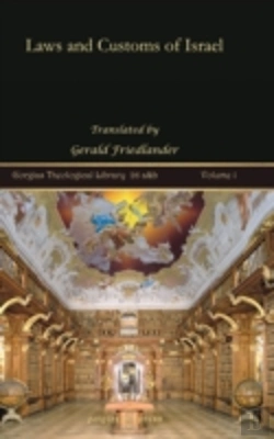 Bertrand.pt - Laws And Customs Of Israel (Vol 1)