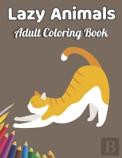 Lazy Animals Adult Coloring Book