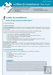 Le Bilan De Competences: Mode D'Emploi