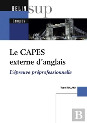 Le Capes Externe D'Anglais ; L'Épreuve Préprofessionnelle