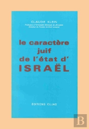 Le Caractère Juif De L'État D'Israël