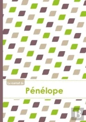 Le Carnet De Penelope - Lignes, 96p, A5 - Pe Tales Vert Taupe Gris
