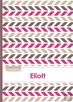 Bertrand.pt - Le Carnet D'Eliott - Lignes, 96p, A5 - Motifs Violet Gris Taupe