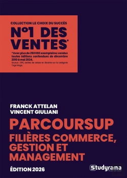 Bertrand.pt - Le Choix Du Succès : Guide Parcoursup : Filières Commerce, Gestion Et Management