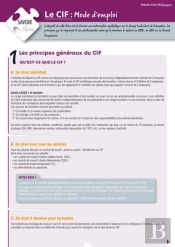 Le Cif: Mode D'Emploi