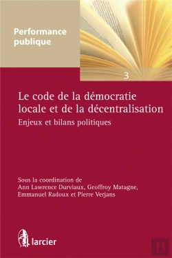 Bertrand.pt - Le Code De La Democratie Locale Et De La Decentralisation Enjeux Et Bilans Politiques