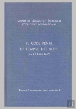 Bertrand.pt - Le Code Pénal De L'Empire D'Éthiopie Du 23 Juillet 1957