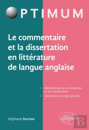 Le Commentaire Et La Dissertation En Littérature De Langue Anglaise
