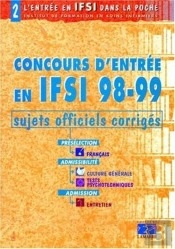 Le Concours D'Entree En Ifsi 1999 Sujets Officiels Corriges