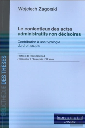 Le Contentieux Des Actes Administratifs Non Décisoires