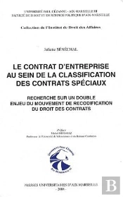 Le Contrat D'Entreprise Au Sein De De La Classification Des Contrats Spéciaux