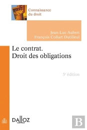 Le Contrat ; Droit Des Obligations (5e Édition)