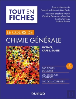 Bertrand.pt - Le Cours De Chimie Générale ; Licence, Capes, Santé (4e Édition)