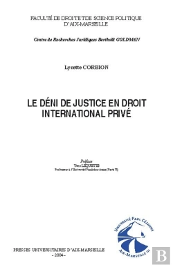 Bertrand.pt - Le Deni De Justice En Dtoit International Prive