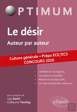 Bertrand.pt - Le Désir ; Prépa Ece, Ecs ; Culture Générale ; Auteur Par Auteur (Édition 2020)