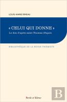 Le Don D'Après Saint Thomas D'Aquin