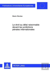 Le Droit Au Delai Raisonnable Devant Les Juridictions Penales Internationales