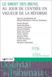 Le Droit Des Biens Au Jour De L'Entrée En Vigueur De La Réforme