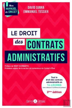 Bertrand.pt - Le Droit Des Contrats Administration : Tout Le Droit Des Contrats Administratifs En 14 Leçons (Avec Tableaux Et Schémas De Synthèse) (3e Édition)