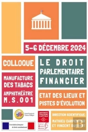 Le Droit Parlementaire Financier : État Des Lieux Et Pistes D'Évolution