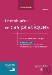 Le Droit Pénal En Cas Pratiques (7e Édition)