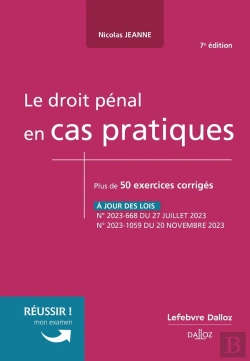 Bertrand.pt - Le Droit Pénal En Cas Pratiques (7e Édition)
