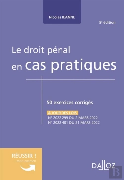 Bertrand.pt - Le Droit Penal En Cas Pratiques