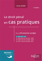 Le Droit Penal En Cas Pratiques - Nouveaute