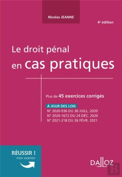 Bertrand.pt - Le Droit Penal En Cas Pratiques - Nouveaute
