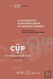 Le Droit Pénal Et La Procédure Pénale En Constante Évolution Tome 217