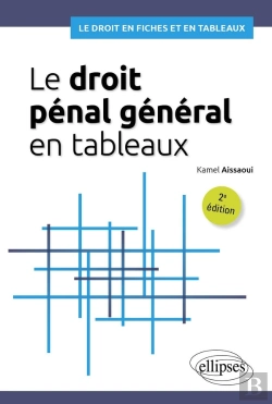 Bertrand.pt - Le Droit Pénal Général En Tableaux : A Jour Au 1er Avril 2024 (2e Édition)