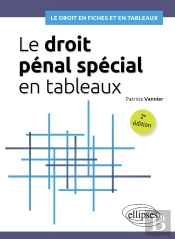 Le Droit Pénal Spécial En Tableaux : A Jour Au 15 Mars 2024 (2e Édition)