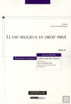 Bertrand.pt - Le Fait Religieux En Droit Prive - Vol29