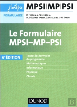 Bertrand.pt - Le Formulaire Mpsi-Mp-Psi (6e Édition)