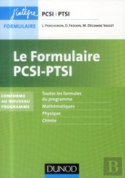 Le Formulaire Pcsi-Ptsi