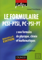 Le Formulaire Psci-Ptsi, Pc-Psii-Pt (4ème Édition)