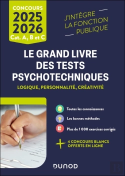 Bertrand.pt - Le Grand Livre Des Tests Psychotechniques : Logique, Personnalité, Créativité ; Catégories A, B Et C (Édition 2025/2026)