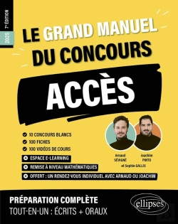 Bertrand.pt - Le Grand Manuel Du Concours Acces : 10 Concours Blancs, 100 Fiches, 100 Vidéos De Cours (Édition 2025)