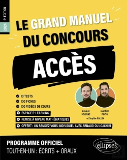 Bertrand.pt - Le Grand Manuel Du Concours Acces (Programme Officiel : Ecrits + Oraux)